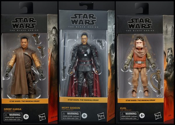 (Bundle) Star Wars Black Series Moff Gideon, Greef Karga, Kuiil (3-Figure set) For Sale