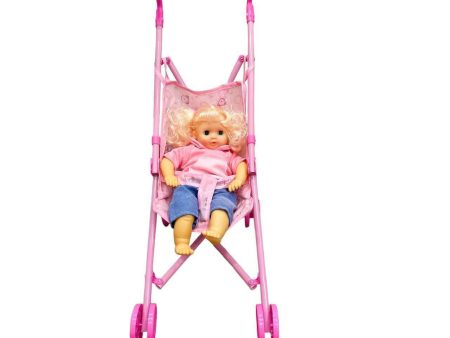 Interactive Toy Baby Doll Stroller Set for Toddlers For Discount