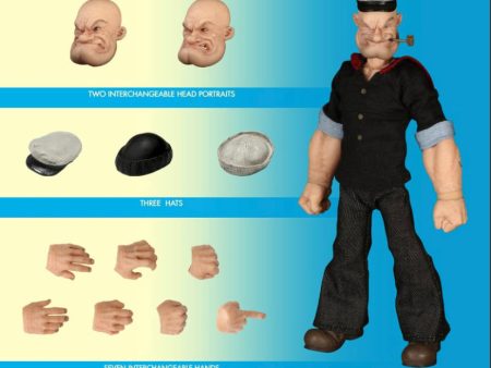 (Dented box) Mezco One12 Popeye 6” Figure Cheap