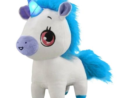 Plush Pinky Wish Me Light Up Unicorn 9  Blue Hair Online